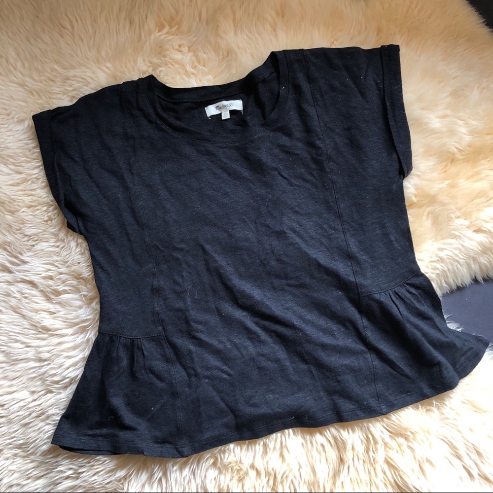 Madewell Linen flutter tee
